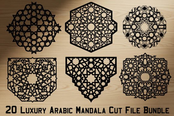 20 Luxury Arabic Mandala Cut File Bundle