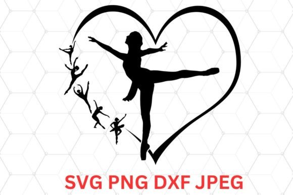 BalletDanceHeart Elegance Graphics & Illustrations