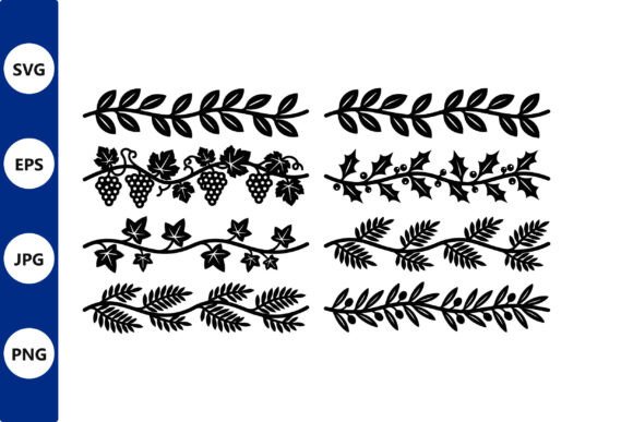 Botanical Border Vine Design: Graphics for Local Branding