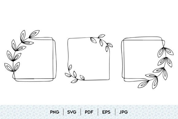 Botanical Frame SVG Bundle for Graphics and Illustrations