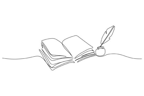 Continuous Line Design from Old Book Graphics