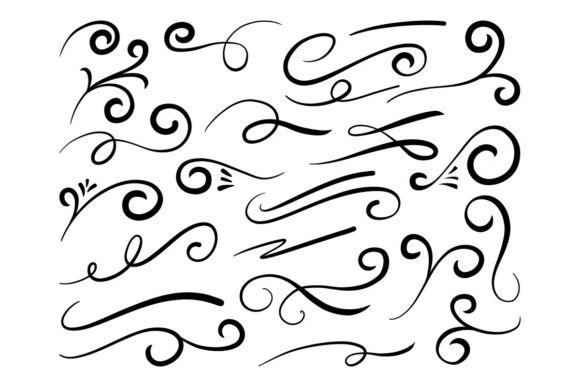 Elegant Flourish Ornament SVG Bundle: Graphics & Illustrations