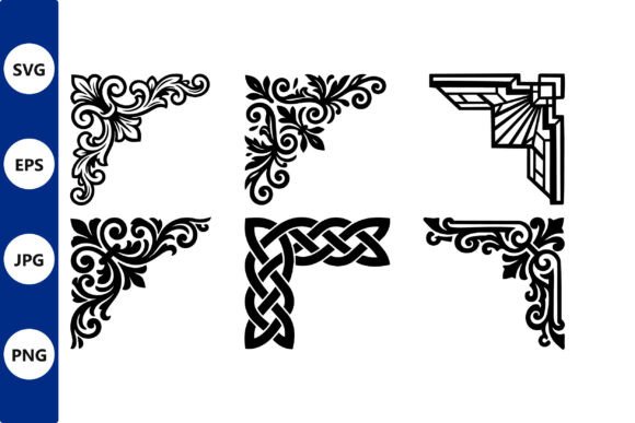 Ornamental Corners Set: Graphics and Illustrations for Brand Design