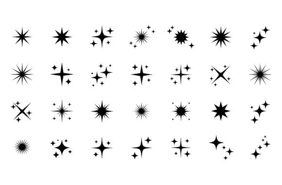 Starburst Sparkle SVG Bundle Set: Graphics & Illustrations