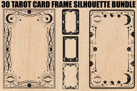 Tarot Card Frame SVG Bundle